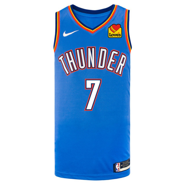 YOUTH OKLAHOMA CITY THUNDER CHET HOLMGREN ICON SWINGMAN JERSEY 2024-25