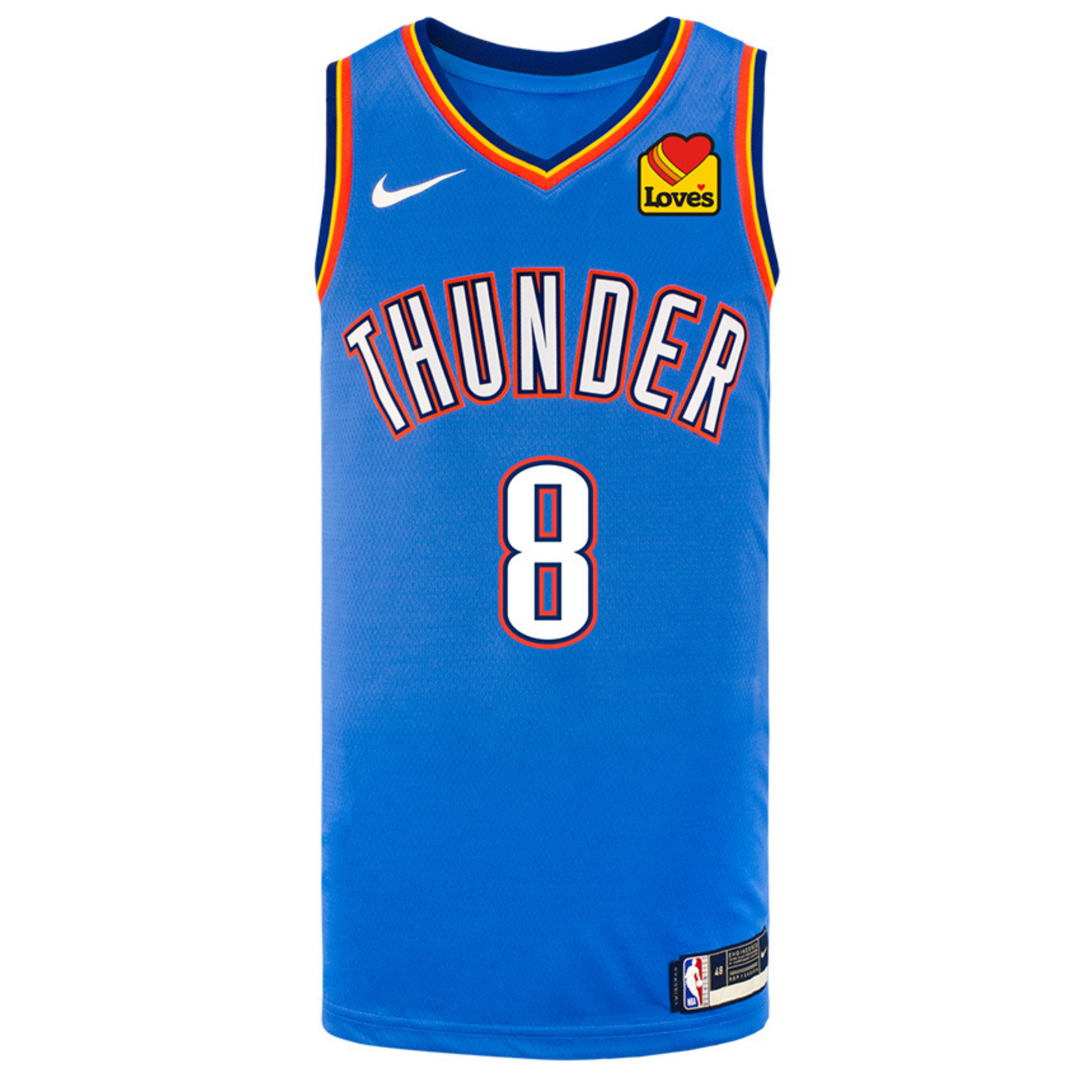 Youth Oklahoma City NBA Finals Thunder Jalen Williams Icon Swingman Jersey 2024-25 in Blue - Front View