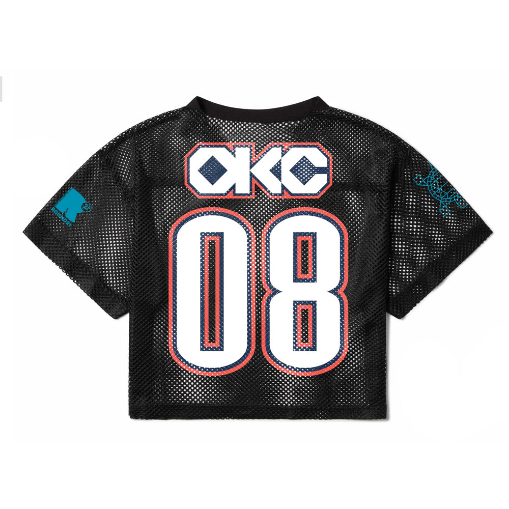 OKC Thunder X Round21 Native Heritage Mesh Top - back view
