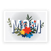 Happy Mother’s Day Card in White - Front View