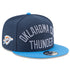Oklahoma City Thunder New Era Twist Title 950 Snapback Hat in Navy - Front Right View