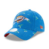 Oklahoma City Thunder New Era Women Blossom Ls 920 Hat in Blue - Front Left View