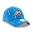Oklahoma City Thunder New Era Women Blossom Ls 920 Hat in Blue - Front Right View