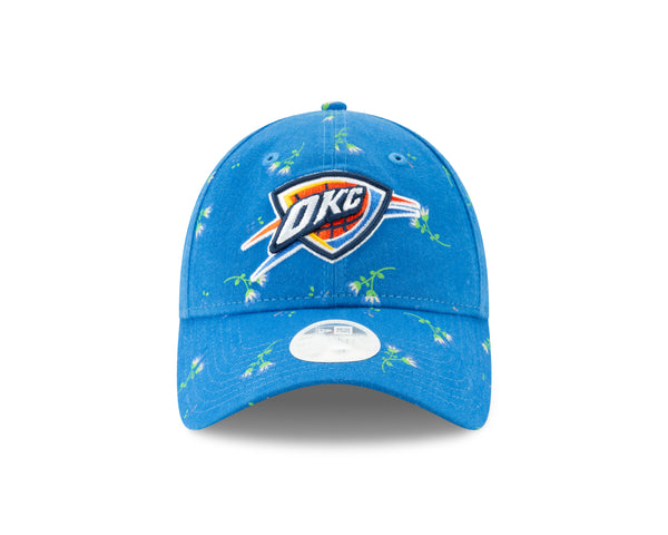 Oklahoma City Thunder New Era Women Blossom Ls 920 Hat in Blue - Front View