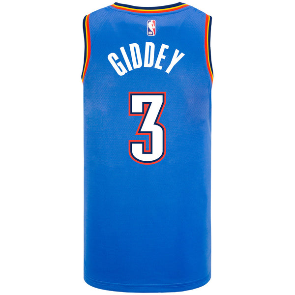 Josh Giddey Nike Icon Swingman Jersey in Blue - Back View