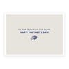 Heart Mother’s Day Card in White and Blue - Inside View