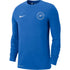 OKC Thunder Nike Icon Blue Thunder Logo Long Sleeve Tshirt - Front View