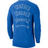 OKC Thunder Nike Icon Blue Thunder Logo Long Sleeve Tshirt - Back View