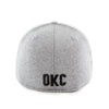 Oklahoma City Thunder Gray Alloy 47 Brand Contender Hat - Back View