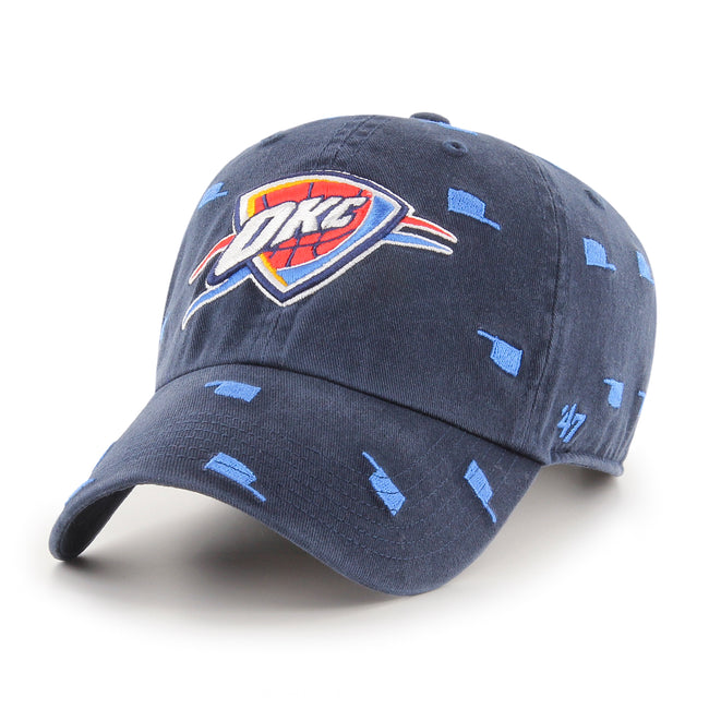 THUNDER '47 BRAND HIGHPOINT TRUCKER HAT  THE OFFICIAL TEAM SHOP OF THE  OKLAHOMA CITY THUNDER