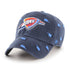 47 Brand Oklahoma City Thunder Confetti Clean Up Hat in Navy - Front View