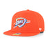 Oklahoma City Thunder Lil Shot 47 Brand Captain Youth Snapback in Orange - Front View