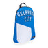 OKC Thunder Packable Backpack in Blue and White - Front View
