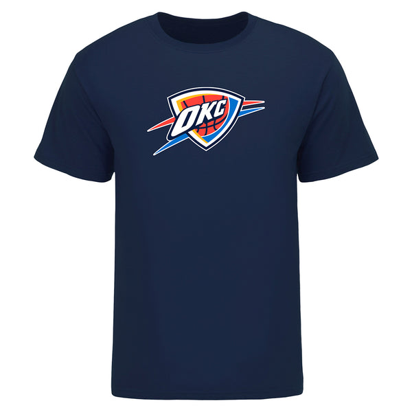 OKC Thunder Chet Holmgren Name & Number T-shirt in Navy - Front View