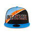 OKC Thunder NBA 2020-21 City Edition Series Official 9Fifty Hat in Black and Blue - Front View