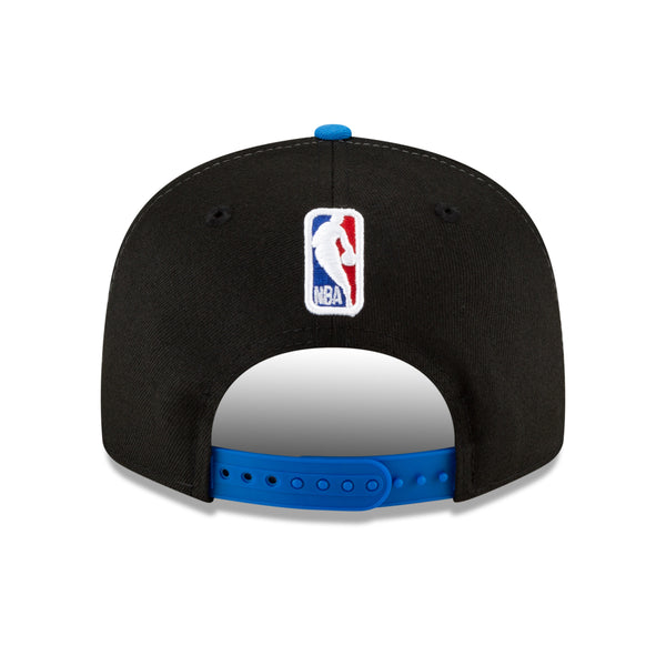 OKC Thunder NBA 2020-21 City Edition Series Official 9Fifty Hat in Black and Blue - Back View