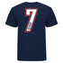 OKC Thunder Chet Holmgren Name & Number T-shirt in Navy - Back View