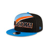 OKC Thunder NBA 2020-21 City Edition Series Official 9Fifty Hat in Black and Blue - Left View
