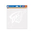 Thunder 8x8 Decal in White - Front View