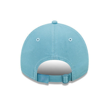 WOMEN'S NEW ERA THUNDER TONAL ADJUSTABLE HAT IN LIGHT BLUE - BACK VIEW