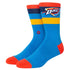 Thunder St. Crew Socks In Blue, Orange & Yellow