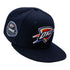 New Era Thunder Superb Fitted Hat in Navy - Angled Right Side View