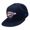 New Era Thunder Superb Fitted Hat in Navy - Angled Left Side View