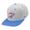 47 Brand Thunder Outpost MVP Hat in Grey and Light Blue - Angled Left Side View