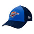 NEW ERA THUNDER LEAGUE ADJUSTABLE 9FORTY HAT IN BLUE - ANGLED LEFT SIDE VIEW
