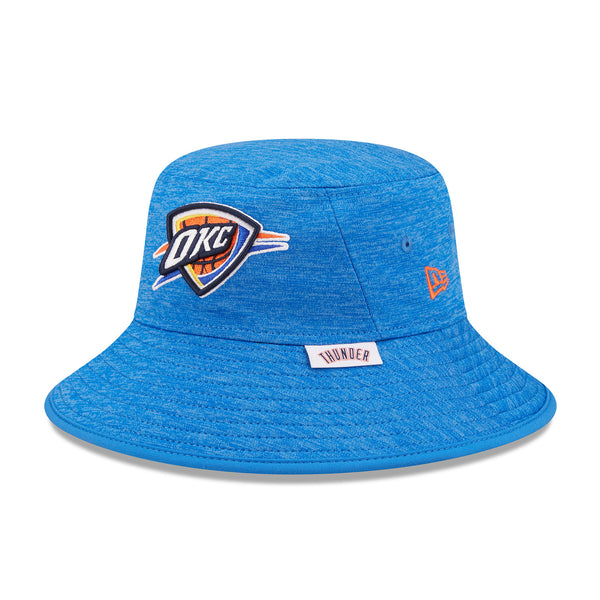 NEW ERA THUNDER BUCKET HAT IN BLUE - FRONT LEFT VIEW