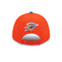 NEW ERA THUNDER THE LEAGUE 9FORTY ADJUSTABLE HAT IN ORANGE/BLUE - BACK VIEW