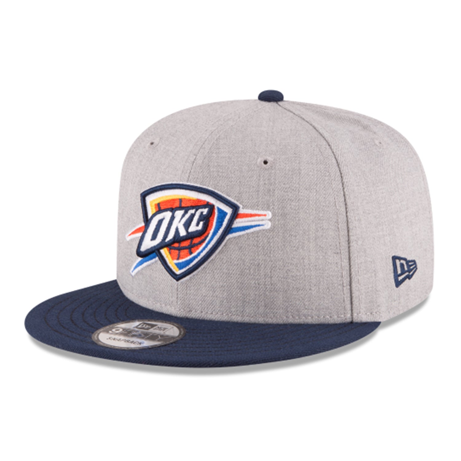 Men's Oklahoma City Thunder New Era Black/Gray Two-Tone Color Pack 59FIFTY  Fitted Hat