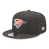 NEW ERA THUNDER 2022-2023 CITY EDITION 9FIFTY SNAPBACK IN GREY - ANGLED LEFT SIDE VIEW