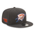 NEW ERA THUNDER 2022-2023 CITY EDITION 9FIFTY SNAPBACK IN GREY - ANGLED RIGHT SIDE VIEW
