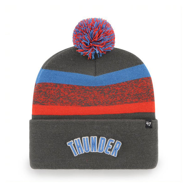'47 BRAND THUNDER 2022-2023 CITY EDITION KNIT IN GREY, ORANGE & BLUE - BACK VIEW