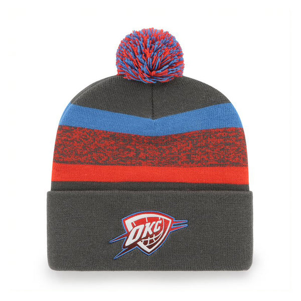 '47 BRAND THUNDER 2022-2023 CITY EDITION KNIT IN GREY, ORANGE & BLUE - FRONT VIEW