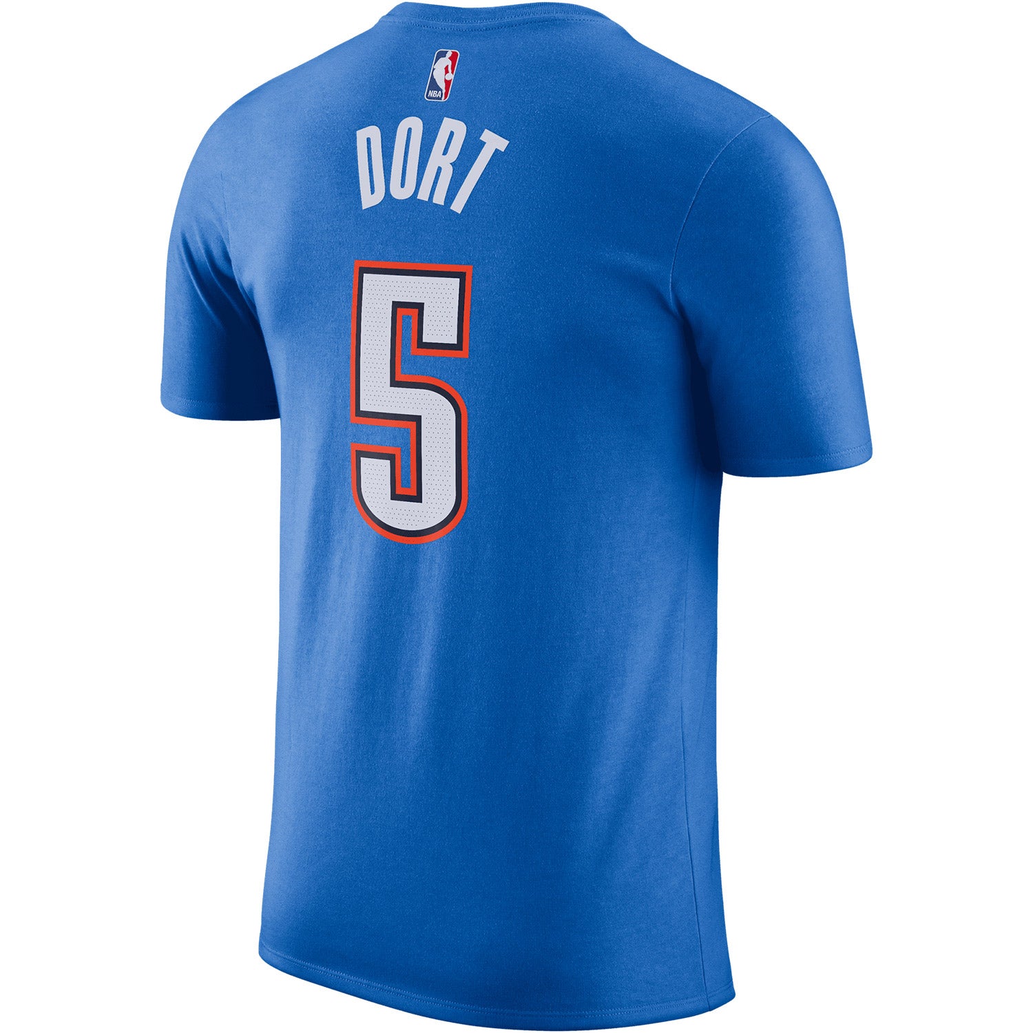 NIKE THUNDER LUGUENTZ DORT N&N T-SHIRT IN BLUE - BACK VIEW