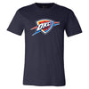 OKC Thunder Luguentz Dort Name & Number T-shirt in Navy - Front View