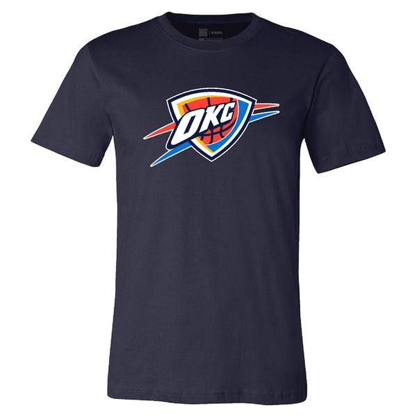 OKC Thunder Josh Giddey Name & Number T-shirt in Navy - Front View