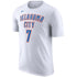 OKC Thunder Chet Holmgren Nike Name & Number T-shirt in White - Front View