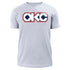 NEW ERA OKC NATIVE AMERICAN HERITAGE MONTH LETTER T-SHIRT IN WHITE - FRONT VIEW
