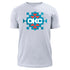 NEW ERA OKC NATIVE AMERICAN HERITAGE MONTH PATTERN T-SHIRT IN WHITE - FRONT VIEW