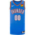 Oklahoma City Thunder 2020-21 Nike Icon Custom Jersey in Blue - Front View