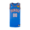 Youth Nike Oklahoma City Thunder Personalized Icon Swingman Jersey in Blue - Front View