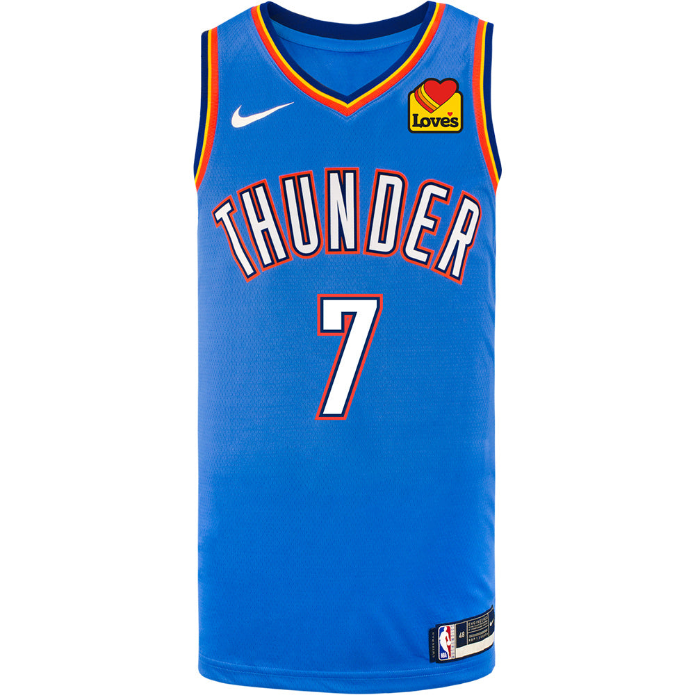 Nike Men's Oklahoma City Thunder Chet Holmgren #00 White T-Shirt, XXL