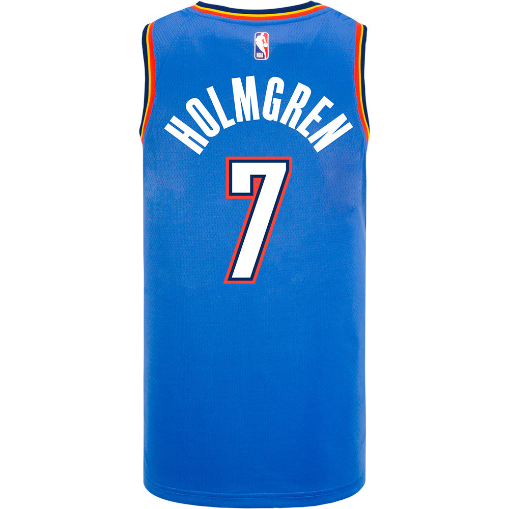 Chet Holmgren Nike Icon Swingman Jersey in Blue - Back View