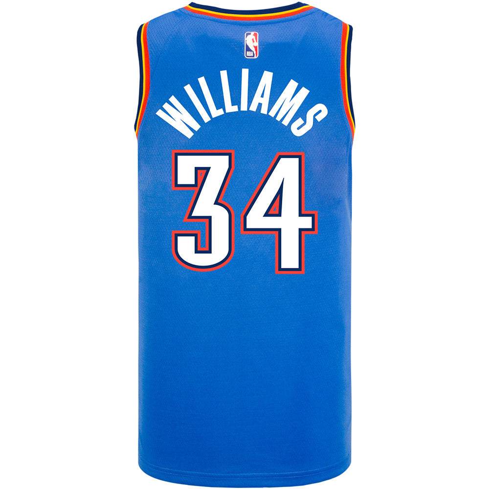 Kenrich Williams Nike Icon Swingman Jersey in Blue - Back View