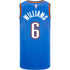 Jaylin Williams Nike Icon Swingman Jersey in Blue - Back View