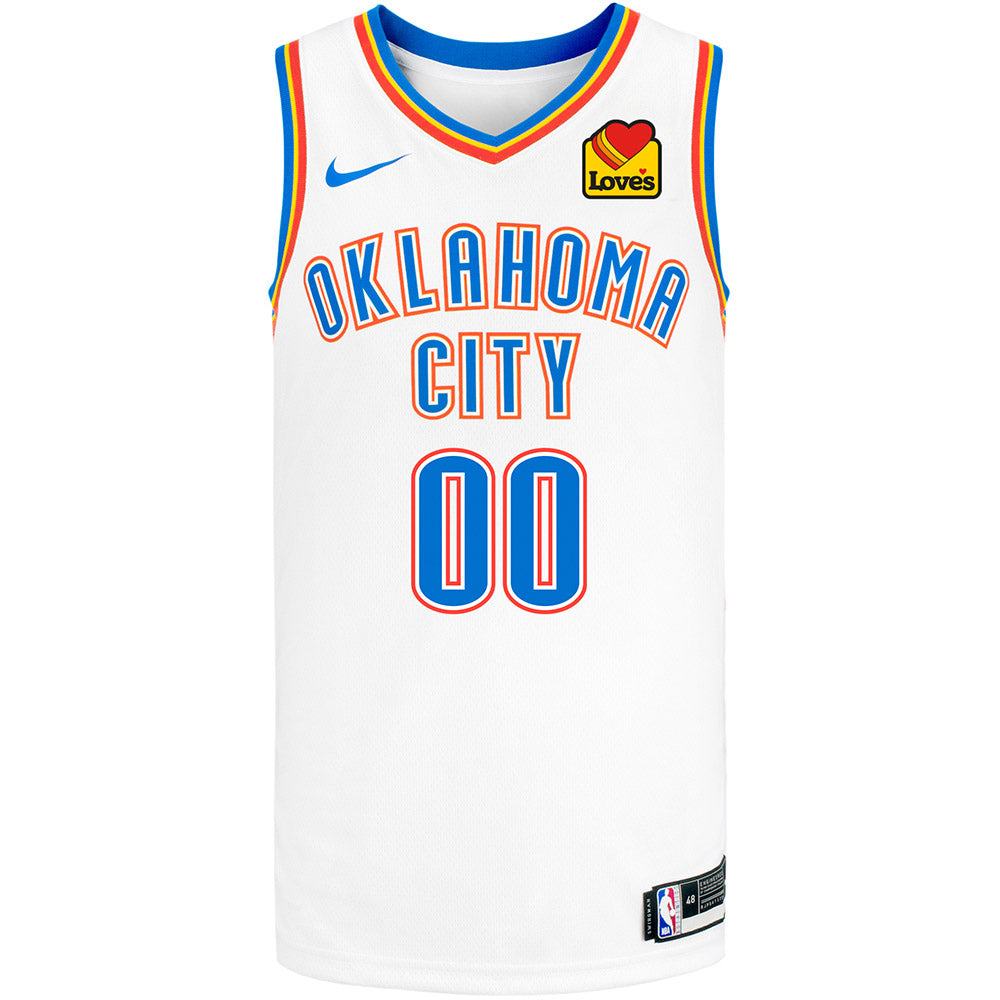 Custom Nike Icon Oklahoma City Thunder Swingman Jersey - 2020-21