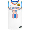 Oklahoma City Thunder 2020-21 Nike Association Custom Jersey in White - Front View